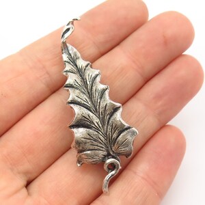 925 Sterling Silver Vintage Grape Leaf Design Pin Brooch