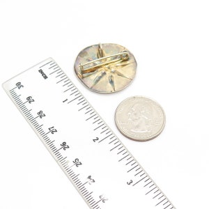 925 Sterling Silver Vintage Star Pin Brooch / Pendant image 2