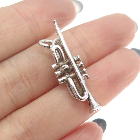 925 Sterling Silver Vintage Trumpet Musical Instru