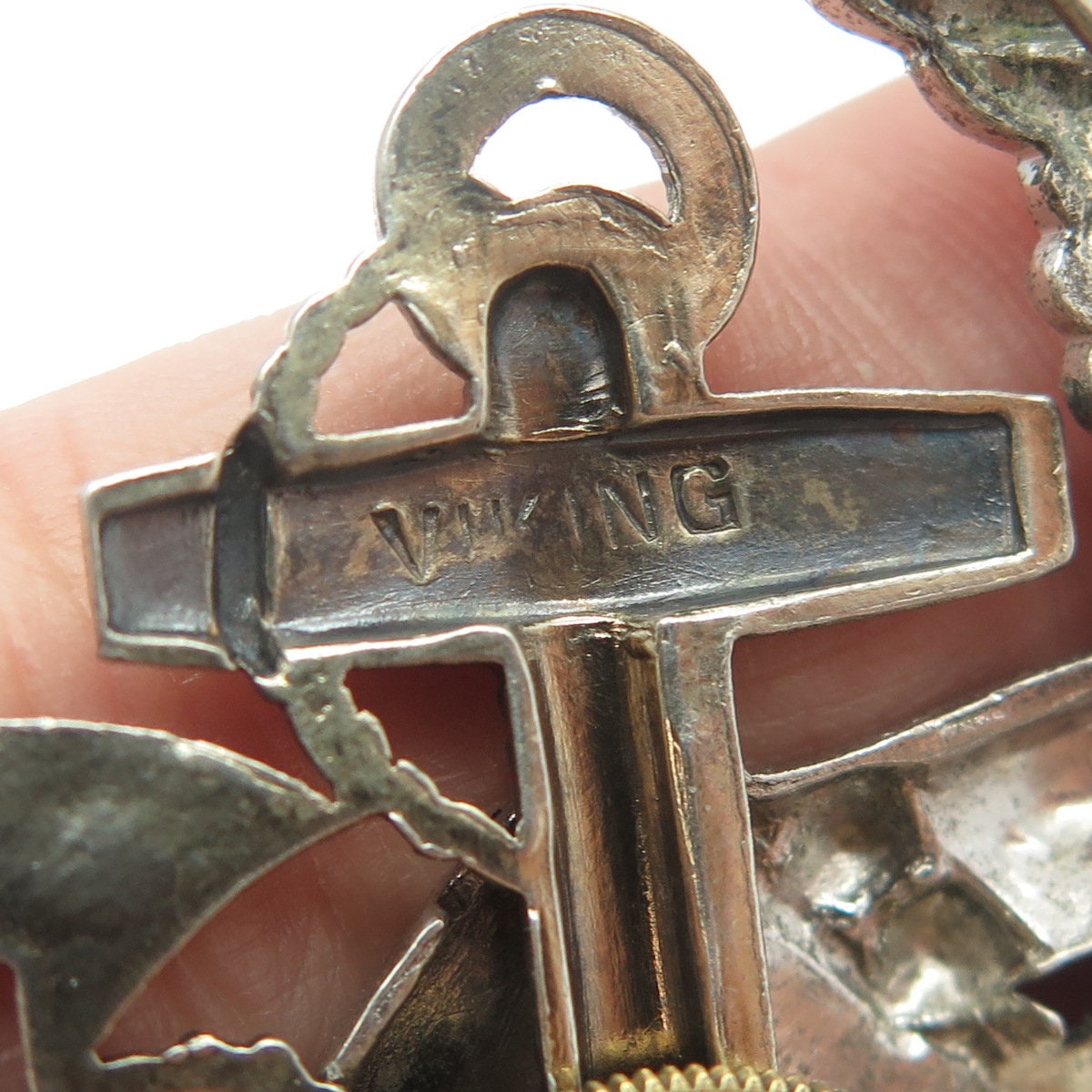 VIKING 925 Sterling Silver and 10K Gold Filled Antique WWII