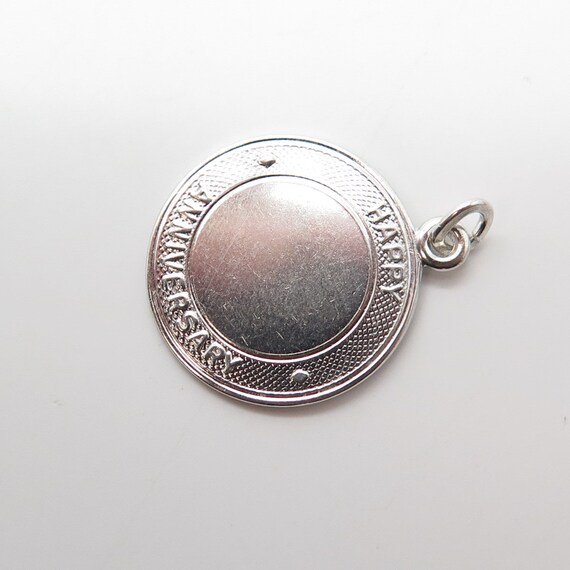 925 Sterling Silver Vintage "Happy Anniversary" R… - image 5