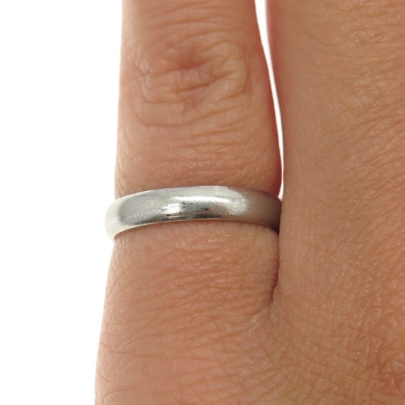 UNCAS 925 Sterling Silver Vintage Classic Band Rin