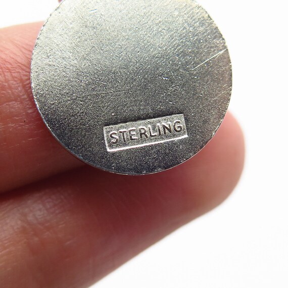 925 Sterling Silver Vintage Colorful Enamel Charm… - image 5