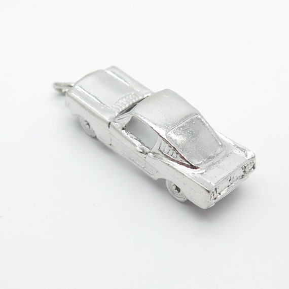 925 Sterling Silver Vintage Wells Retro Car Penda… - image 4