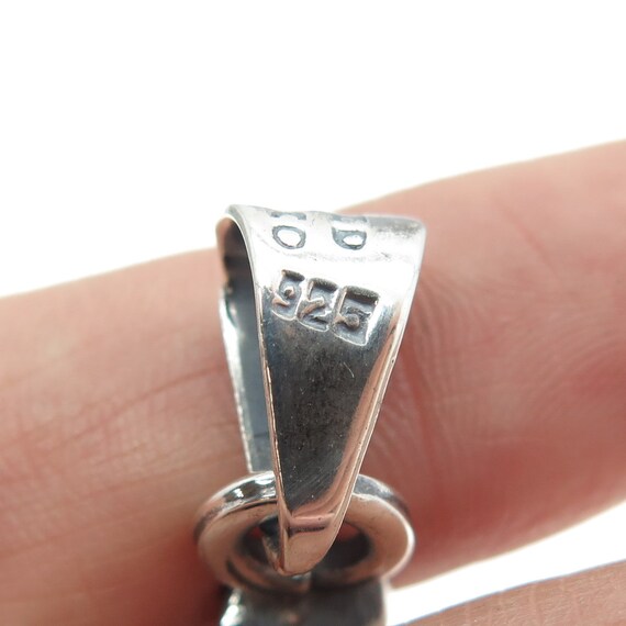 925 Sterling Silver Vintage Mexico Bamboo Cross Pendant - Etsy