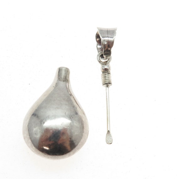 925 Sterling Silver Vintage Teardrop Perfume Bott… - image 5