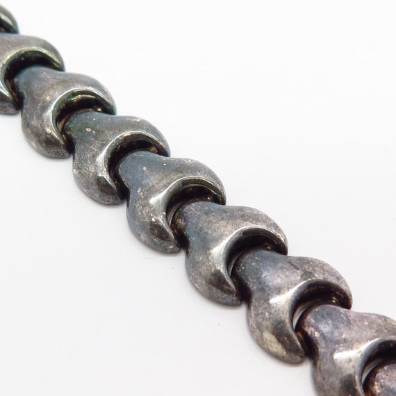 925 Sterling Silver Italy Arrowhead Link Bracelet… - image 4
