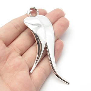 925 Sterling Silver Vintage Mexico Modernist Pendant