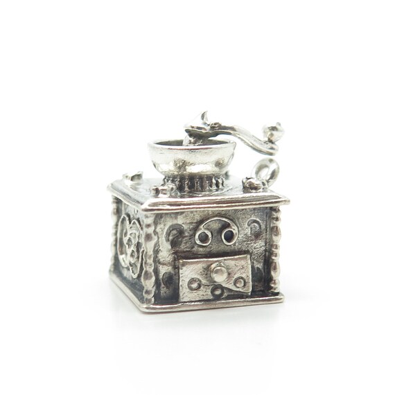 925 Sterling Silver Antique Art Deco Coffee Grind… - image 5