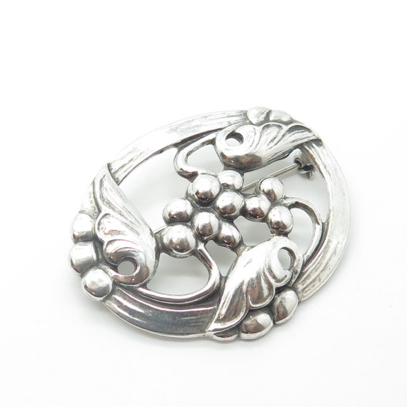925 Sterling Silver Vintage Coro Moonlight Grapes… - image 4