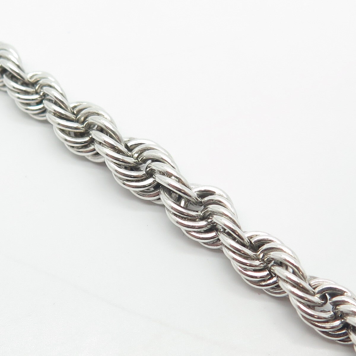 アクセサリー vintage silver925 twist chain bracelet 925 Sterling Silver Twisted Rope Link Bracelet 7