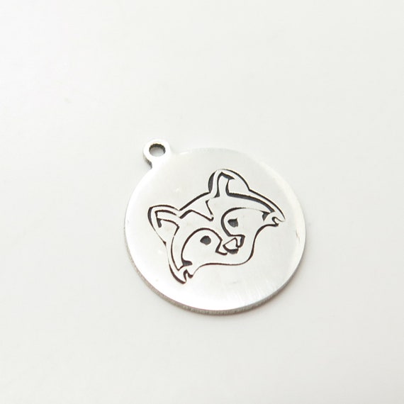 925 Sterling Silver USA Two In Town Raccoon Charm… - image 4
