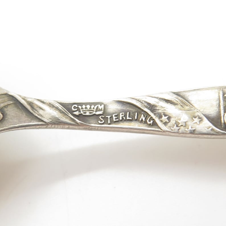 Vtg Signed 925 Sterling Silver US Capitol Washington DC Spoon