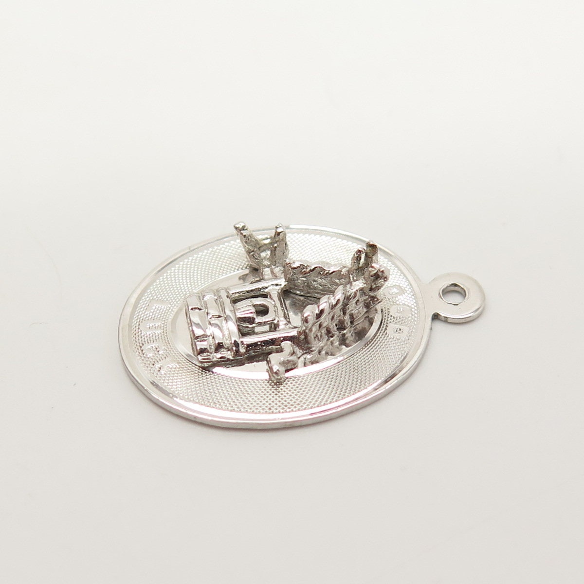 Sterling Silver Good Luck Charm Ring - Open Design With Owl, Elephant, Horseshoe, Evil Eye (Size 12) - View #5