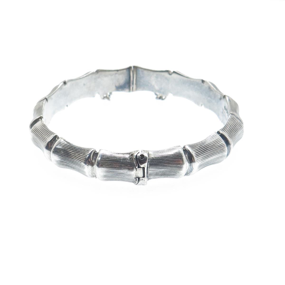 CPS JEWELLERY CO 925 Sterling Vintage 1972 Birmingham Bamboo
