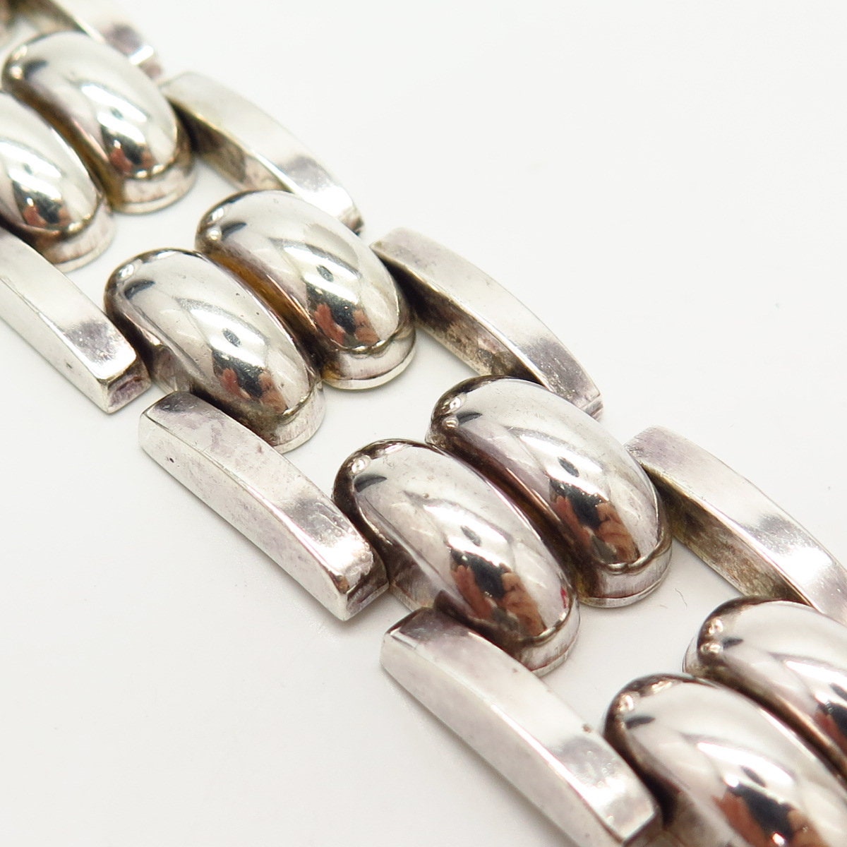 アクセサリー Vintage Bracelet/Made in Itaiy 925 Sterling Silver Vintage Italy Box Link Bracelet 7.75