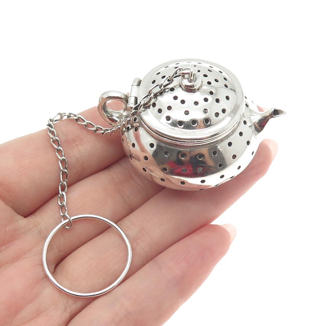WATSON 925 Sterling Silver Antique Art Deco Tea Pot Infuser 7086 - Etsy