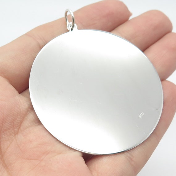 925 Sterling Silver Vintage Aries Zodiac Sign Round P… - Gem