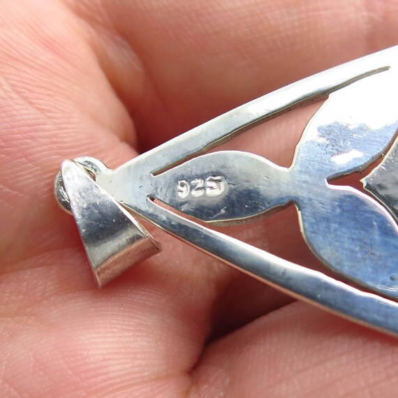 925 Sterling Silver Vintage Real Turquoise Gemsto… - image 4