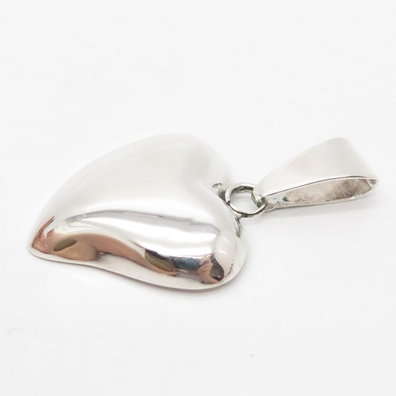 925 Sterling Silver Vintage Mexico Heart Hollow P… - image 5