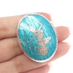 ★１９４０年代＊アメリカ軍＊海兵隊９２５銀製ブローチ（実物） 925 Sterling Silver Gold Plated Antique WWII US Navy Eagle