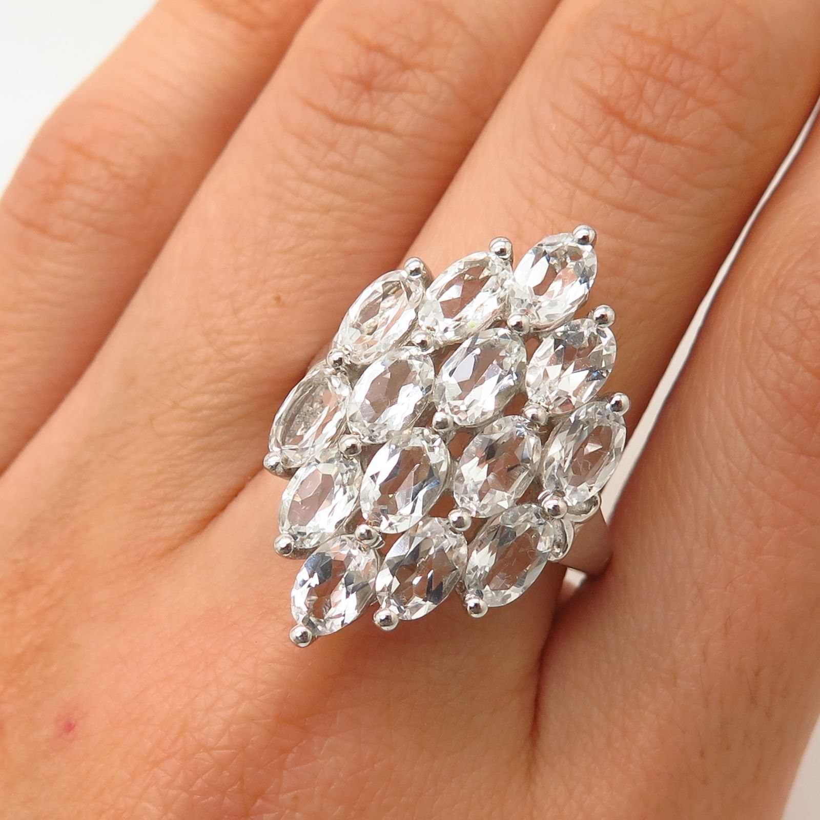 925 Sterling Silver TGGC Gemporia Real White Topaz Gemstone Etsy