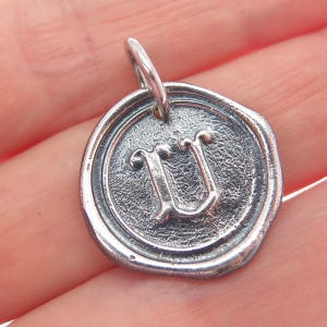 Waxing Poetic Initial Charms - Etsy