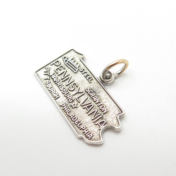 925 Sterling Silver Vintage Pennsylvania State Ma… - image 5
