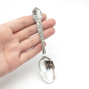 925 Sterling Silver Antique Soldiers&#39; and Cleveland Mon&#39;t Ohio States Cities Spoon