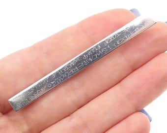 925 Sterling Silver Vintage PINK England East London / Go Arsenal Tie Clip