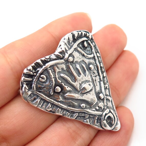925 Sterling Silver Vintage Tribal Triangle Design