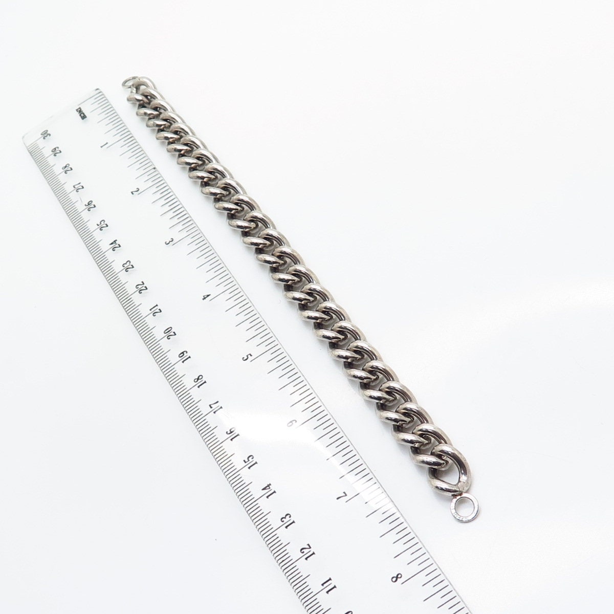 925 Sterling Silver Cable Link Bracelet 6 3/4