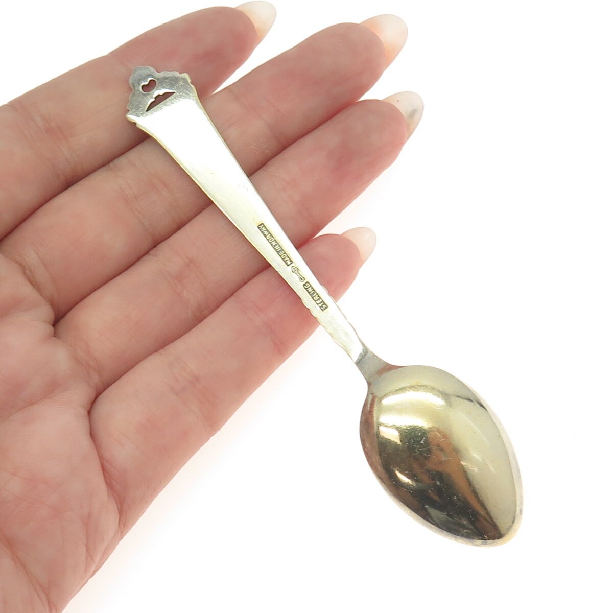 NILS HANSEN 925 Sterling Silver Gold Plated Vintage Norway Enamel