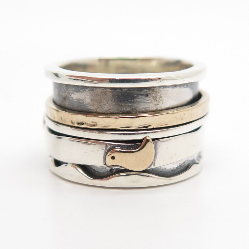 PARIS SILVER ROTATING BAND RING main image 1