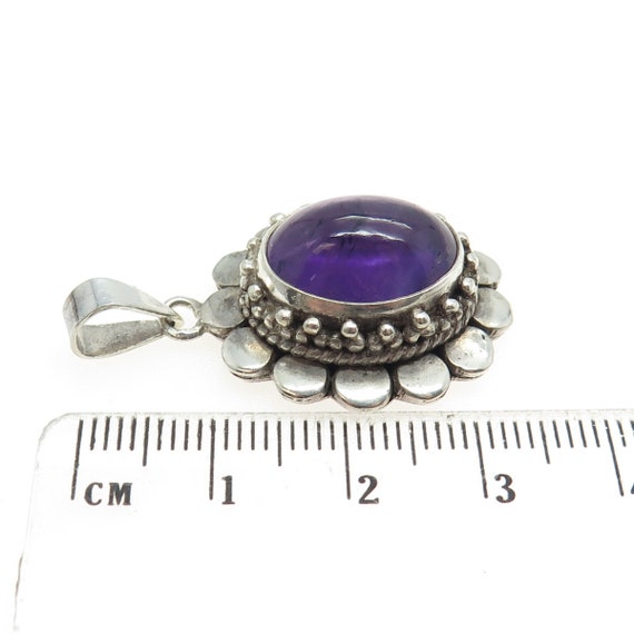 925 Sterling Silver Vintage Real Amethyst Gemston… - image 3