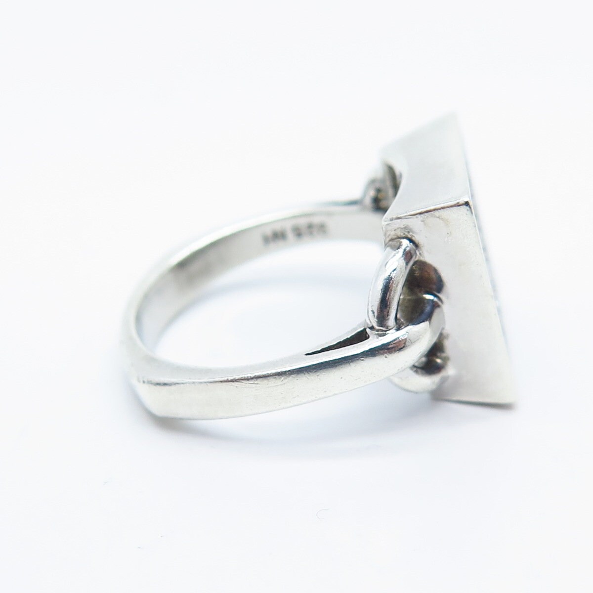 925 Sterling Silver Vintage Gems En Vogue Pave C Z Ring Size