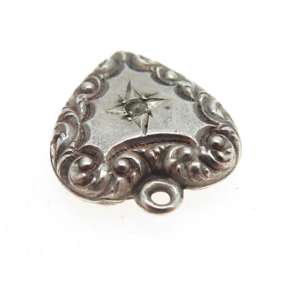 925 Sterling Silver Antique Victorian Repousse He… - image 6