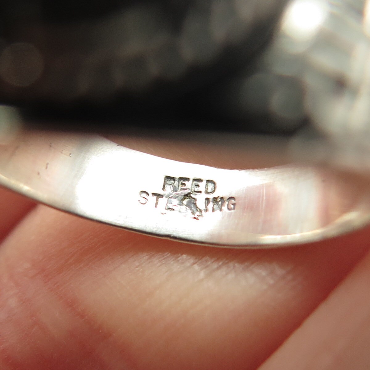 925 Sterling Silver Vintage Reed 2001 Lab Sapphire Cowper School