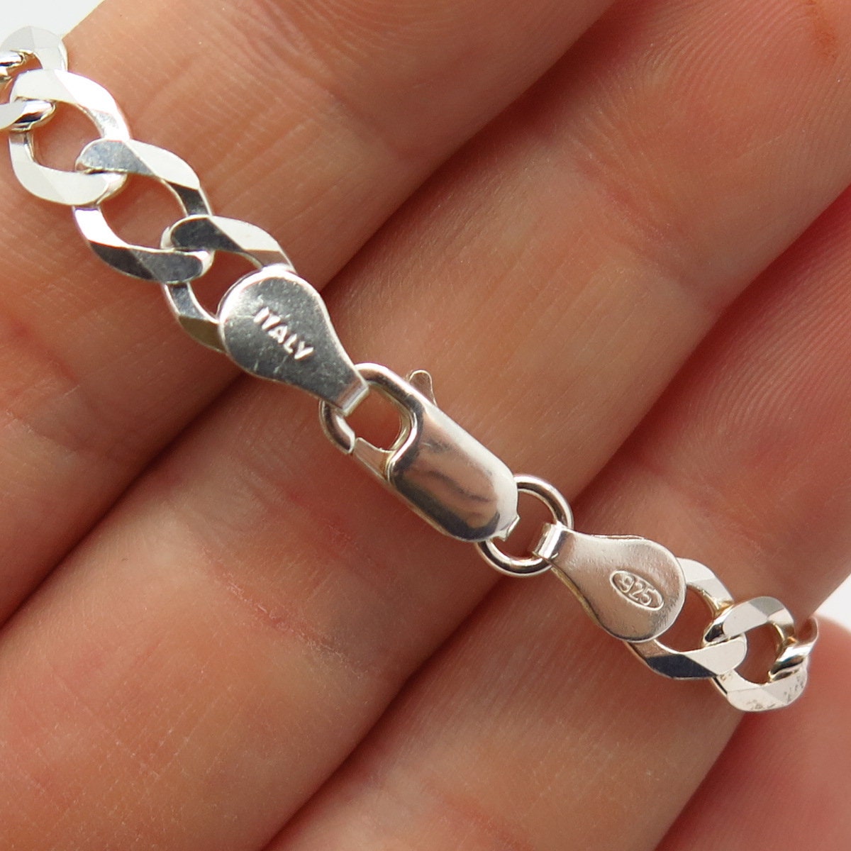 アクセサリー silver 925 vintage cable chain necklace 925 Sterling Silver Italy Cable Chain Necklace 20