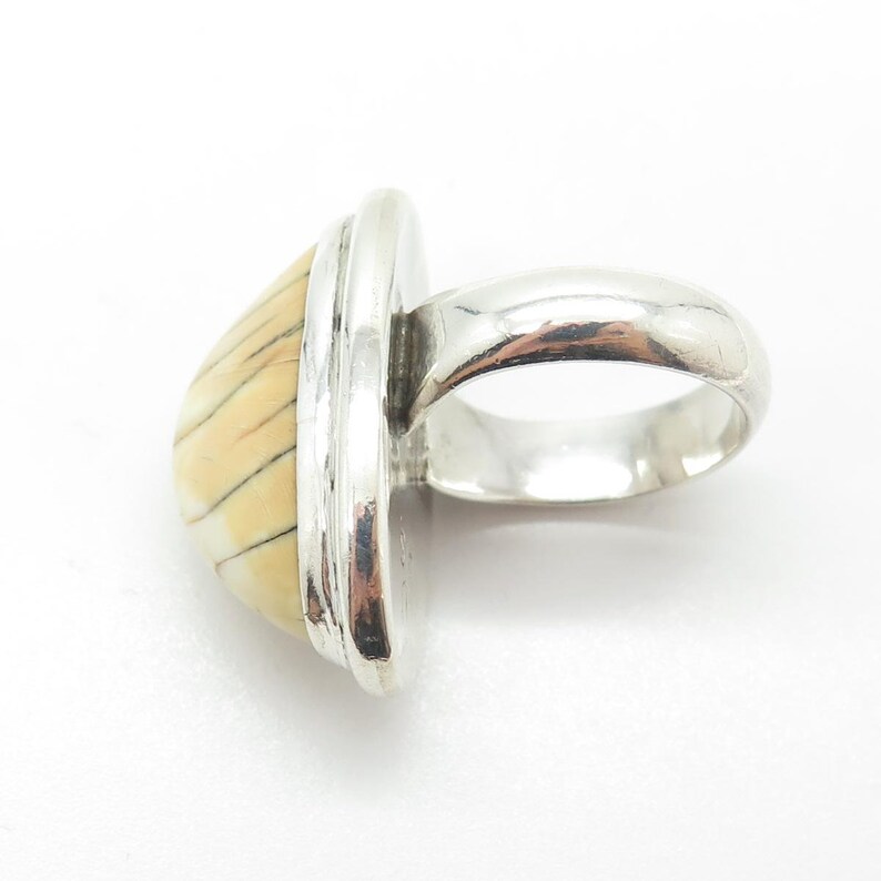 DOROTHY SECATERO Old Pawn 925 Sterling Vintage Mookaite Tribal Ring