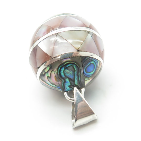 925 Sterling Silver Vintage Mother-of-Pearl and A… - image 7