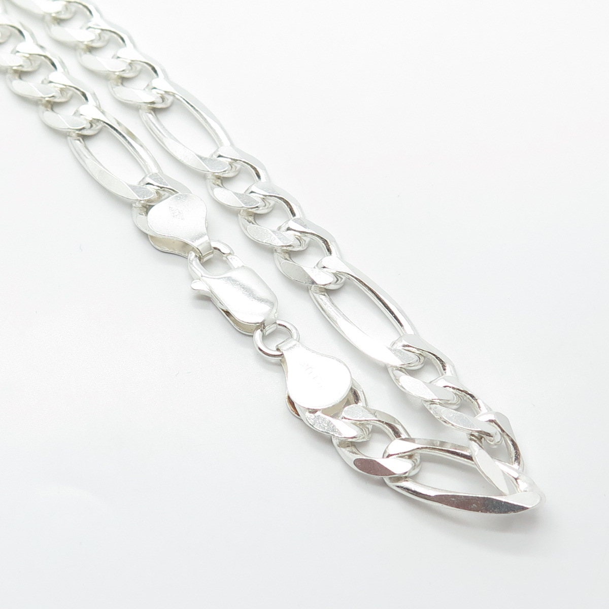 925 Sterling Silver Vintage Italy P. Lux Figaro Chain 925 Sterling Silver Vintage Italy P. Lux Figaro Chain