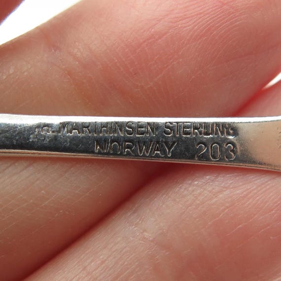 TH MARTHINSEN Sterling Silver Antique Art Deco Norway Valdres