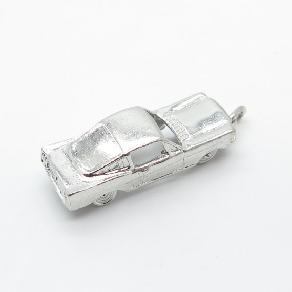 925 Sterling Silver Vintage Wells Retro Car Penda… - image 5