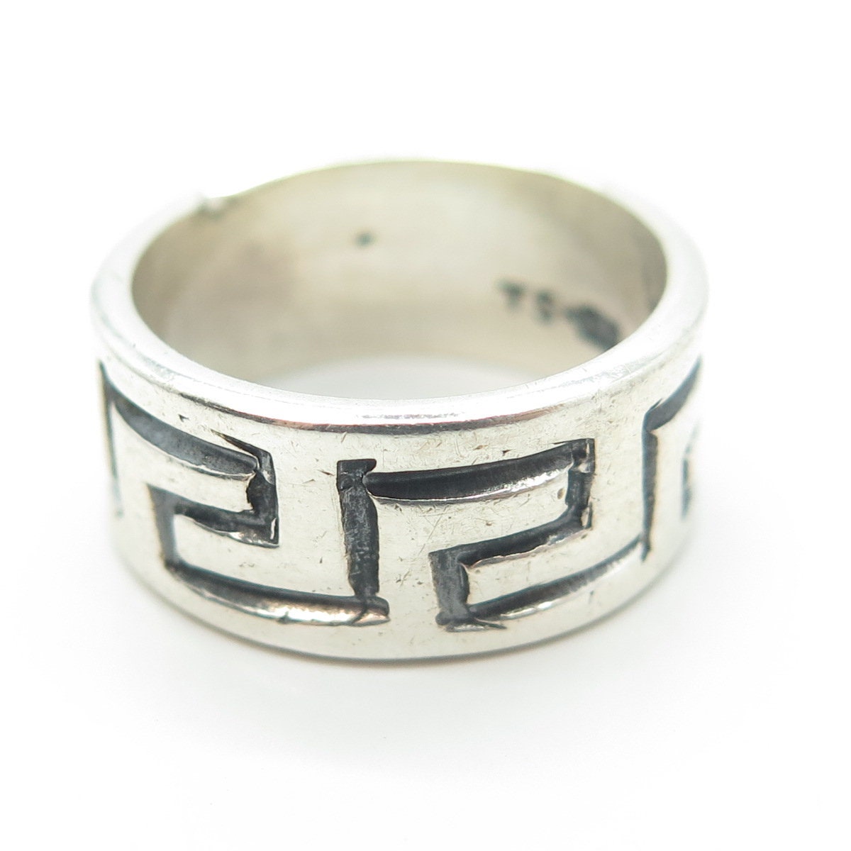 925 Sterling Silver Vintage Mexico Maze Band Ring Size 8.75 - Etsy