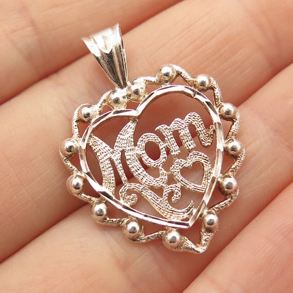 925 Sterling Silver Gold Plated Vintage Peru "Mom… - image 1