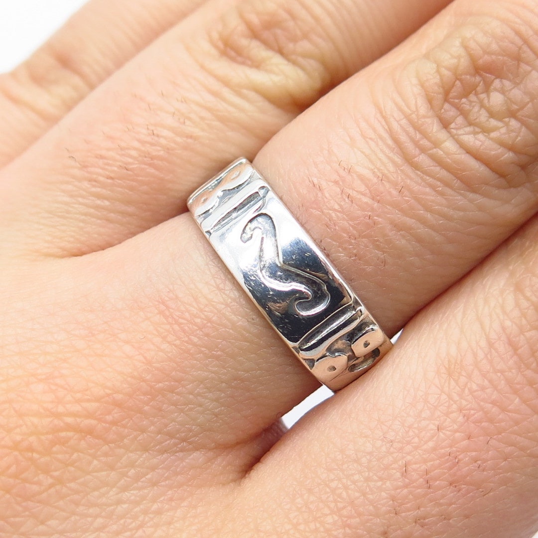 アクセサリー goodenough ukg tribal silver ring 925 12 925 Sterling Silver Vintage Tribal Band Ring Size 8.25 - Etsy