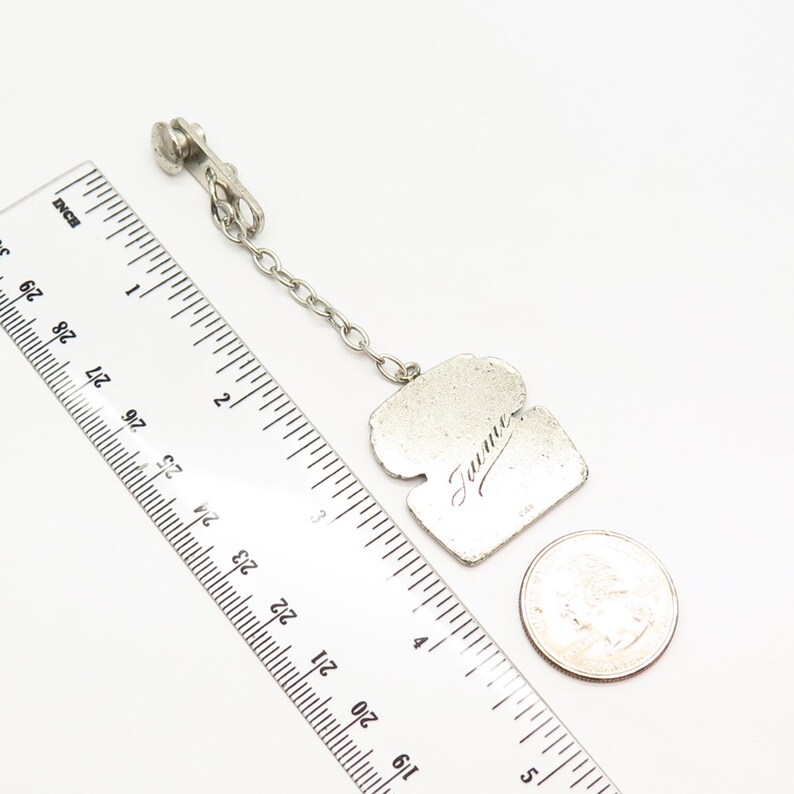 900 Silver Vintage Tribal God Design Key Chain