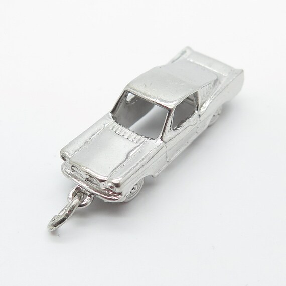 925 Sterling Silver Vintage Wells Retro Car Penda… - image 7