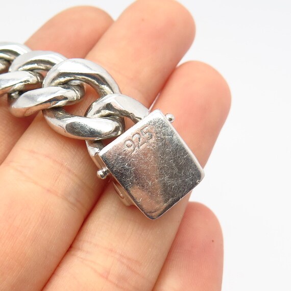 925 Sterling Silver Solid Chunky Heavy Thick Cuban Link